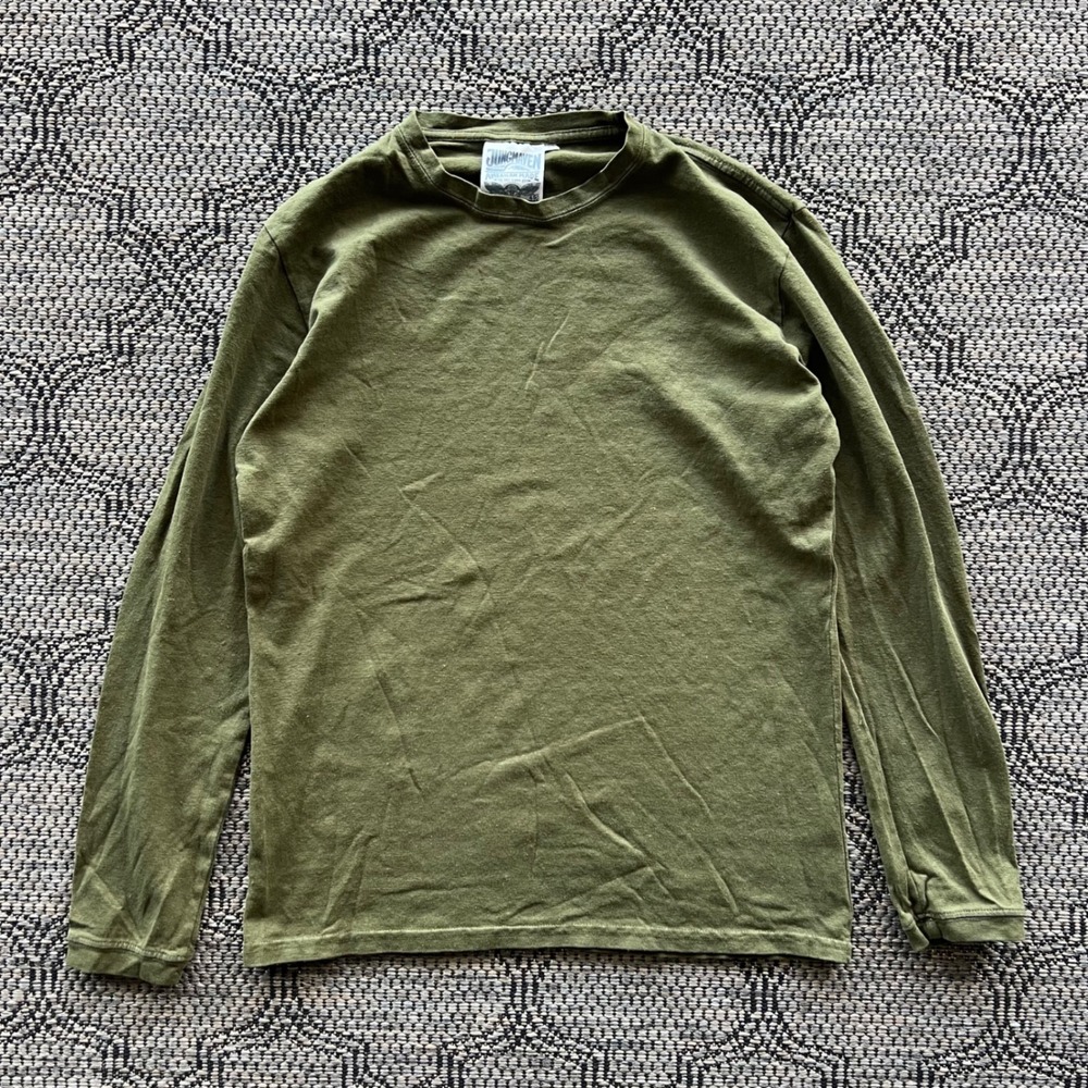 Jungmaven Shirt Mens Large Green Hemp Cotton Long Sleeve Organic Sustainable